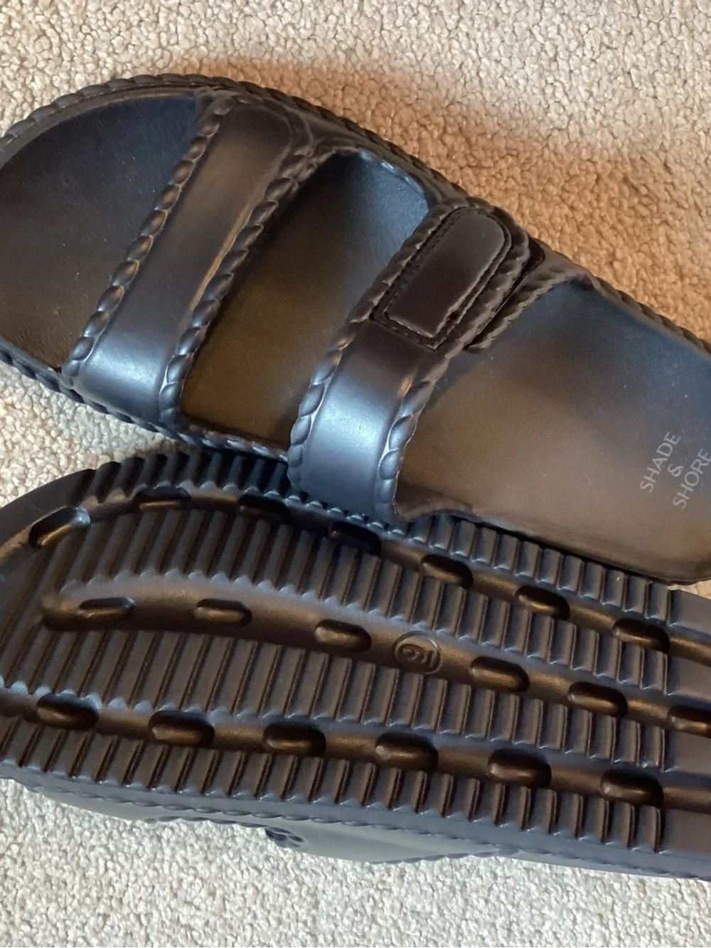 Women’s Black Slide Sandals - Classic Adjustable Straps